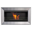 Camino a Bioetanolo da Parete 88x51 cm Flig Las Vegas Silver