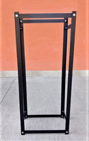 Portalegna per Camino da Interno o Esterno 40x25x99,5 cm in Acciaio King Nero