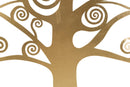 Pannello Albero della Vita Oro 90x2,2x90 cm in Ferro Nero