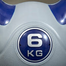 Kettlebell per Allenamento 6 Kg Base Piatta in PU e Sabbia Viola