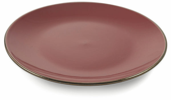 Set 6 Piatti Piani Ø26,5x2,5 cm in Gres Villa d'Este Home Tivoli Royal Passion Rosa Antico sconto