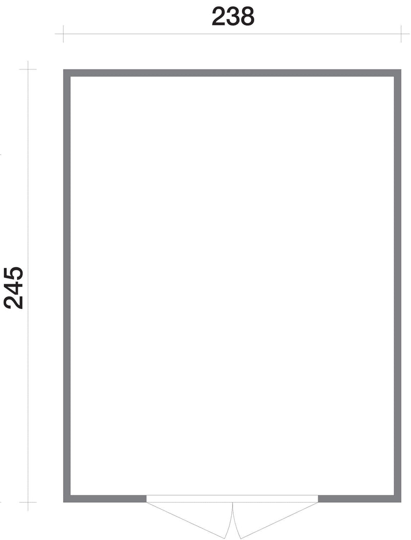 Casette Box da Giardino in Legno Porta Utensili 238x245x214 cm con 2 Porte e Finestre Ecla Salmone