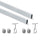 Kit Tubo per Armadio 30 x 15 mm Alluminio L 1,15 m Anodizzato Opaco Alluminio e Zama Emuca
