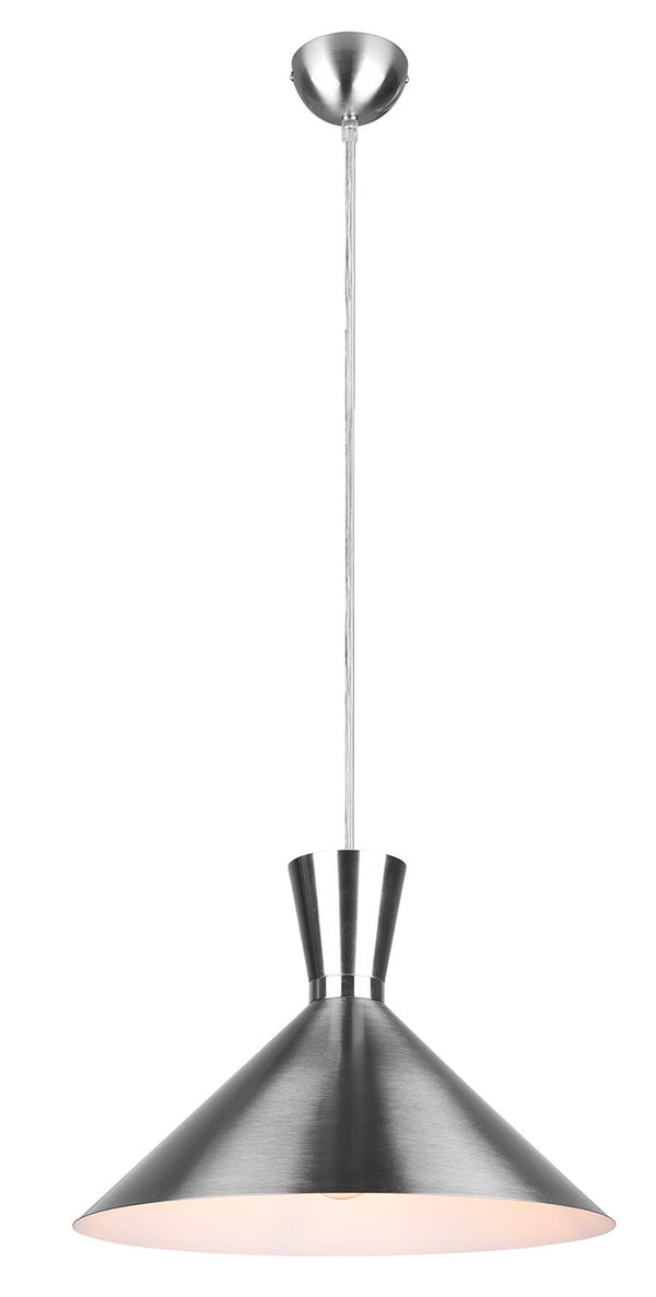 prezzo Lampada a Sospensione da Interno Attacco E27 in Metallo Nichel Satinato