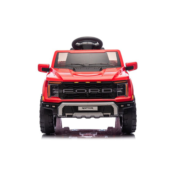 sconto Macchina Elettrica per Bambini Ford Raptor 12V con Telecomando Bluetooth Luci LED e Tappetini Rosso