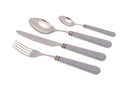 Servizio Set di Posate 24 Pezzi in Acciaio Inox Rivadossi Sandro Mistral Grigio
