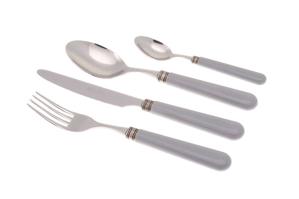 acquista Servizio Set di Posate 24 Pezzi in Acciaio Inox Rivadossi Sandro Mistral Grigio