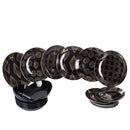 Servizio Piatti 18 Pezzi in Porcellana e Gres VdE Tivoli 1996 Mondrian