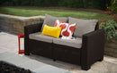 Divano 2 Posti da Giardino 141x68x71,5 cm in Resina Keter California Antracite