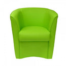 Poltrona Adda 75x66x76 cm in Similpelle verde acido