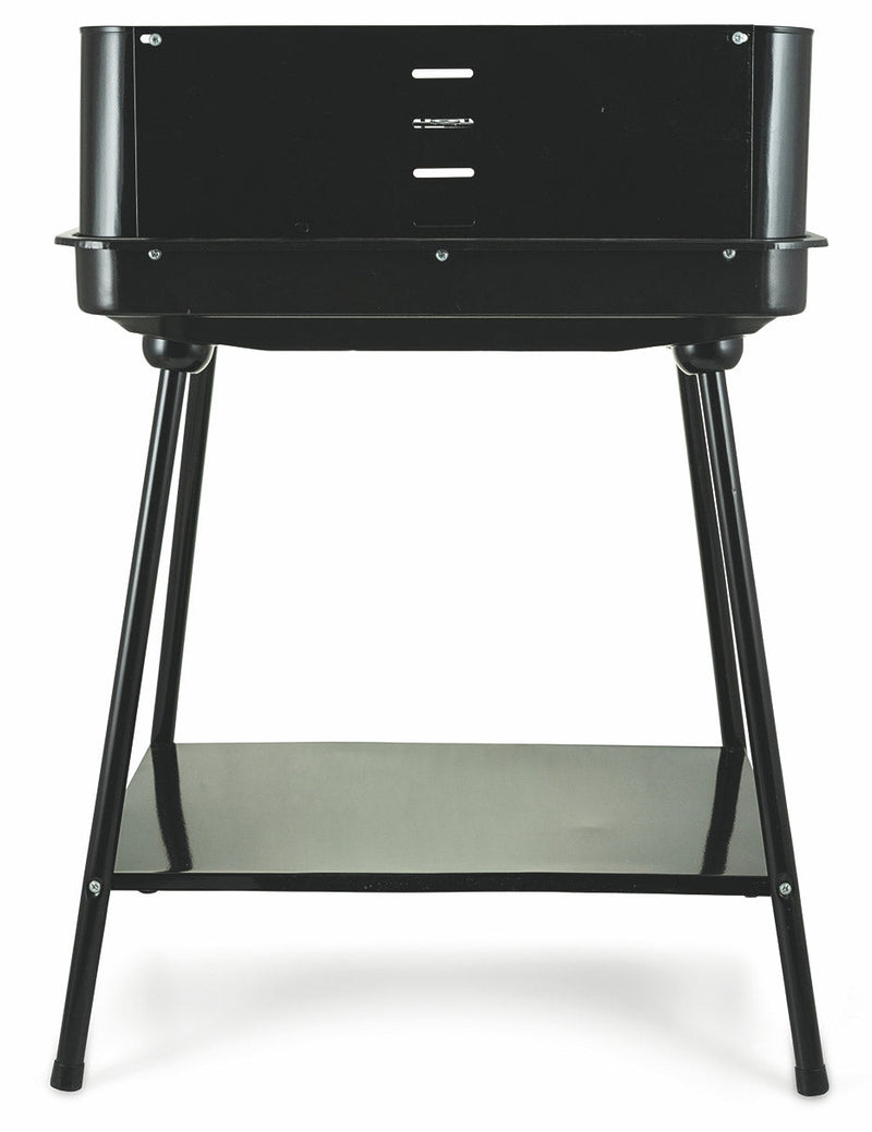 Barbecue a Carbone Carbonella Rettangolare 58x38 cm Soriani Sun-day Nero