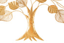 Pannello da Muro Albero Goldy 81x2,5x78 cm in Ferro 