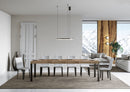  Tavolo Allungabile 180-440x90x77 cm Everyday Premium Quercia Natura Gambe Antracite