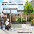 Capanno Porta Attrezzi 249x121x183 cm con 2 Prese d'Aria e Chiavistello in Acciaio Grigio Chiaro      