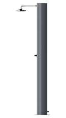 Doccia Solare da Giardino 70 L Soffione Eco Rain e Miscelatore Temporizzato Arno TA Grigio Ardesia 