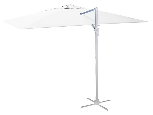 Ombrellone da Giardino Decentrato 2x3m in Alluminio New Michigan Bianco sconto