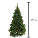 Albero di Natale Artificiale H168 cm Abete Appennino con 1107 Tips Verde