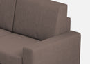 Divano Angolare 7 Posti 286x286x85 cm Sakar in Tessuto Talpa