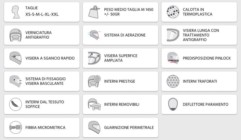 Casco Integrale per Scooter Visiera Lunga CGM Suzuka 301G Blu Opaco Varie Misure