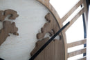 Orologio da Muro World Class Ø60x6 cm MDF e in Ferro Marrone