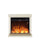 Camino Elettrico da Pavimento 75x67,8x24,5 cm Effetto Fiamma 1500W Sined Sorano Avorio
