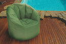 Poltrona Pouf in Poliestere Soriani Verde