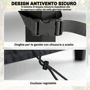 Set 4 Coperture per Mobili da Giardino 4 Pezzi Impermeabili in Tessuto Oxford 420D Nero      