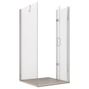 Box Doccia Angolare 1 Anta a Libro in Cristallo Trasparente 6mm H195 Bonussi Eloisa Varie Misure