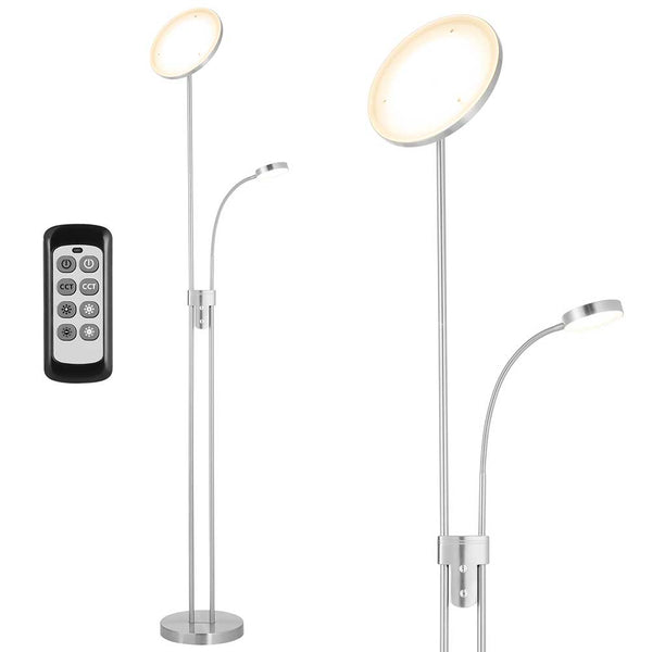 Lampada PIantana da Terra Touch LED 36W 2000Lm 2 Luci Dimmerabile + Telecomando sconto