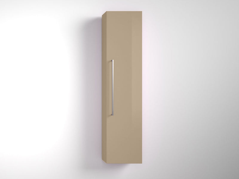 Mobile da Bagno a Colonna 1 Anta in Melaminico 35x18x160cm TFT Samoa Tortora