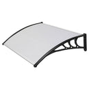 Pensilina Tettoia in Policarbonato Alveolare Satinato 100x80 cm