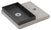 Base con Vaschetta per Fontane con Ghiera Grande 40x40x5 cm in Cemento Belfer 42/BSE/5 Antracite