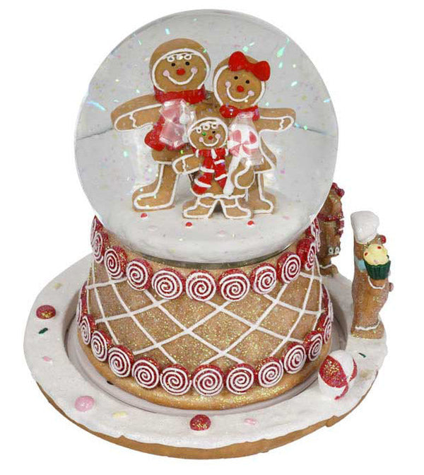 Ampolla Natalizia con Biscotti di Marzapane Ø15,5x16 cm con Effetto Neve in Movimento prezzo