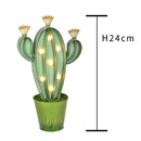 Lampada Cactus con Luci H 24 cm