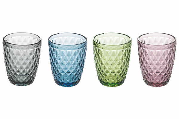 acquista Set 4 Bicchieri Acqua in Vetro 240 ml Villa d'Este Home Tivoli Diamond