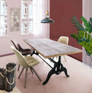 Sedia Natan 48x44x47/84 h cm in Legno e PVC Tortora