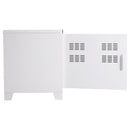 Armadietto in Acciaio con 2 Ante Bianco 100x40x48,5 cm 