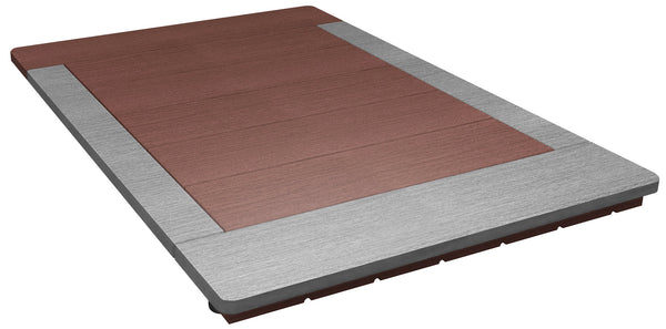 sconto Base per Doccia da Esterno 75x97x4,3 cm in Caffè e Grigia