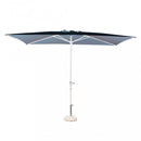 Ombrellone da Giardino 2x3 m Palo Ø48 mm Poly Eco in Acciaio Telo Grigio