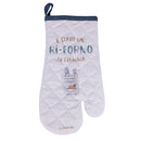 Guanto Cucina Ri-Forno Ri-Forno in Cotone VdE Tivoli 1996 Le Travisate Bianco