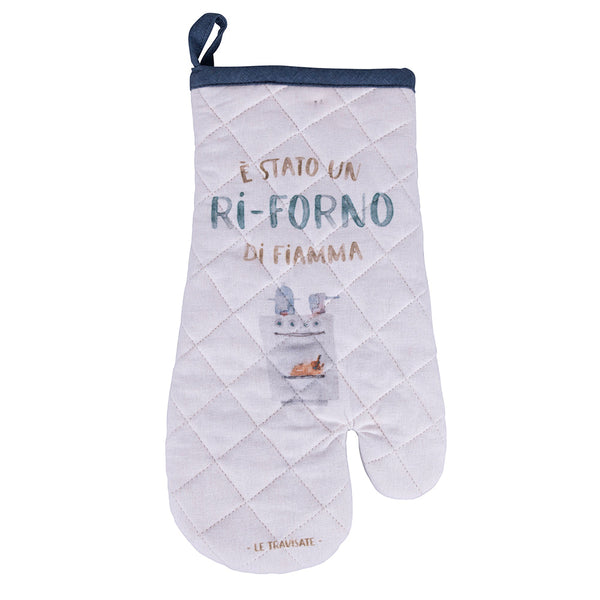 online Guanto Cucina Ri-Forno Ri-Forno in Cotone VdE Tivoli 1996 Le Travisate Bianco