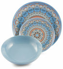 Servizio Piatti 18 Pezzi in Porcellana e Gres Villa d'Este Home Tivoli Cala Saona Multicolor