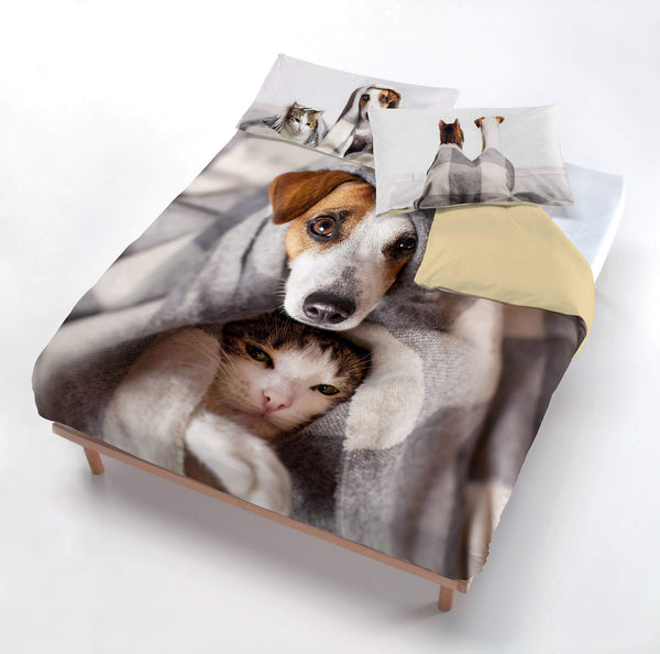 Copripiumino con Federe Stampato in Microfibra Peggy Varie Misure prezzo