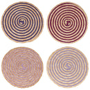 Set 4 Tovagliette Ø38 cm  in Paglia e Carta VdE Tivoli 1996 Spiral