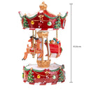 Giostra Carillon con Slitta con Musica e Movimento H26 cm in Resina