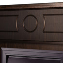 Camino Elettrico da Pavimento 97,8x104,8x30 cm Effetto Fiamma 1600W Ambassador & Corsica Bianco