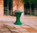 Tavolino da Giardino Componibile Ø37x47 cm in Resina Arkema Olimpo Bianco