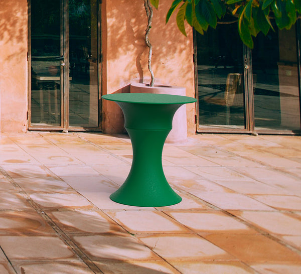 sconto Tavolino da Giardino Componibile Ø37x47 cm in Resina Arkema Olimpo Antracite