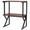 Scaffale da Scrivania Multiuso 3 Ripiani 54x37x69 cm per Stampante Ufficio in MDF Noce e Nero