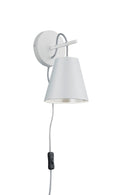 Applique da Esterno  E14 in Metallo Bianco Opaco